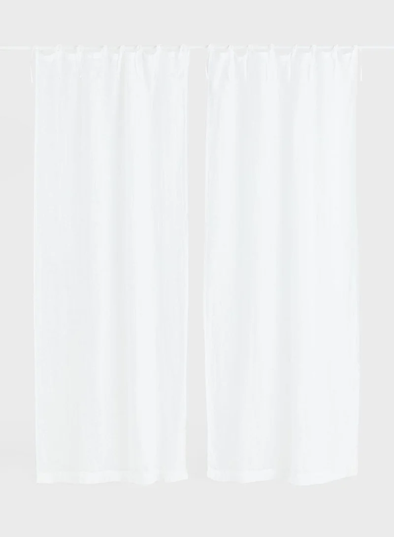 H&M 2-Pack Linen Curtain Lengths