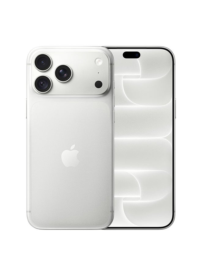 ابل  iPhone 18 Pro Max 512 GB (Nano SIM + eSIM) Silver 5G With FaceTime - International Version - Image 1