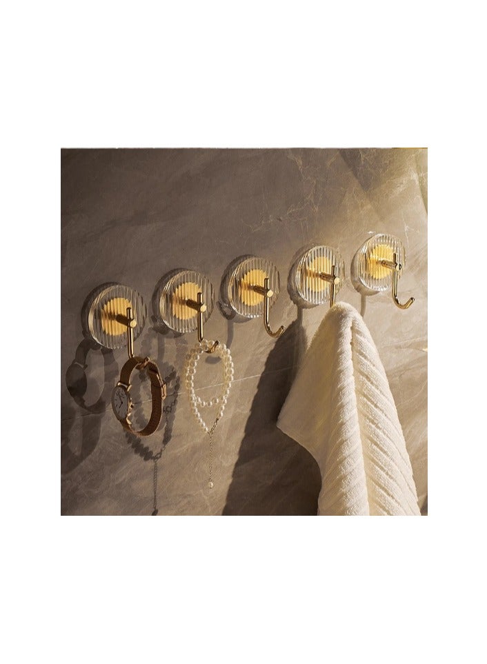 3 Pcs Acrylic Luxury Wall Hook Home Décor Strong Adhesive Bathroom Towel Rack - Image 5