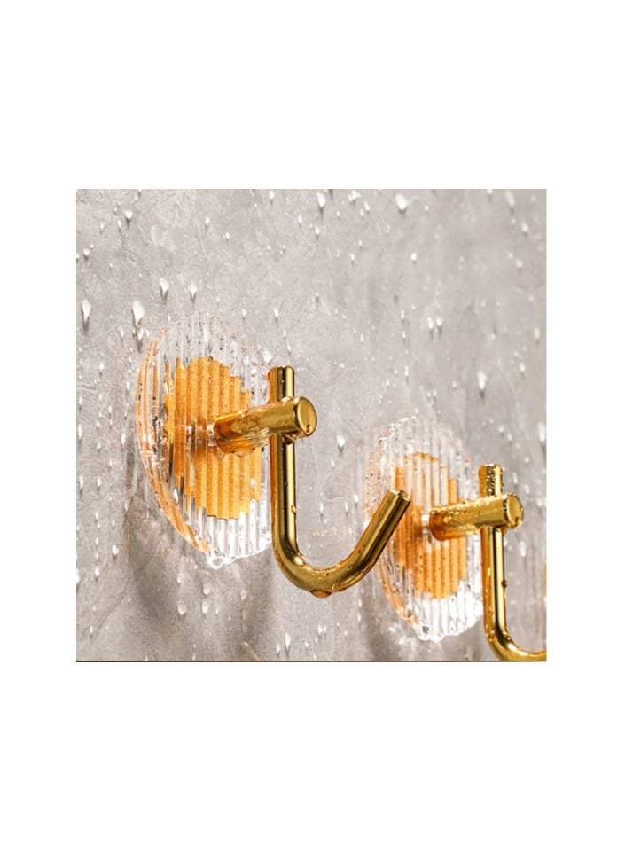3 Pcs Acrylic Luxury Wall Hook Home Décor Strong Adhesive Bathroom Towel Rack - Image 4