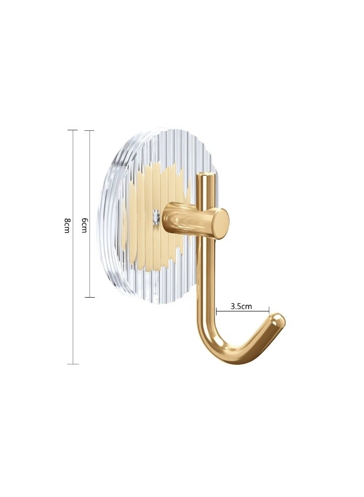 3 Pcs Acrylic Luxury Wall Hook Home Décor Strong Adhesive Bathroom Towel Rack - Image 2
