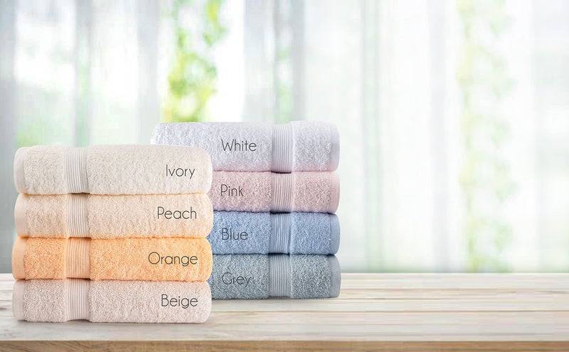 Spread Spain Cotton Towels for Bath | Towels for Bath Large Size | Ring Spun Bath Towel - Soft & Absorbent | 600 GSM | 1 Piece Bath Towel for Men/Women | 70 cms x 140 cms - Ivory - Image 4