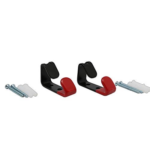 TOPNIKE Alloy Rim Display Hanging Hooks,Metal Wheel Hooks,Black and Red,Pack of 2 - Image 2