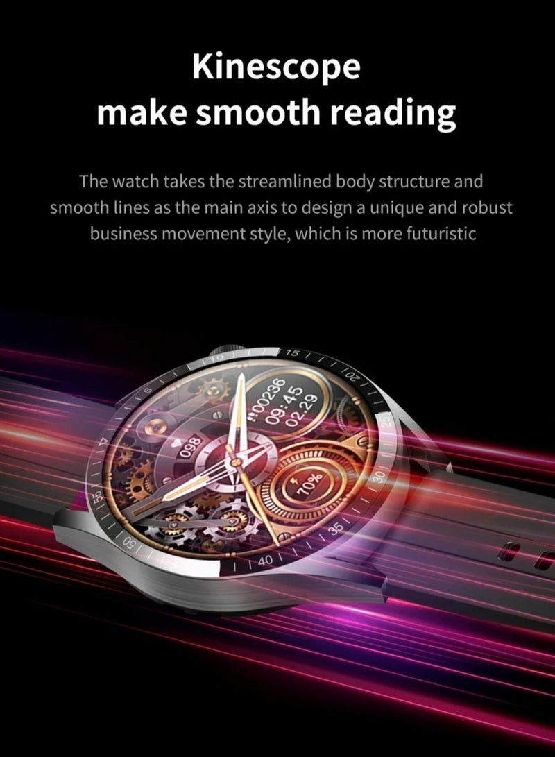 AROAQ GT8 Smart Watch for Men 1.5 Inch Large Screen Bluetooth Call NFC Health Monitoring Wireless Charging Sports Fitness Tracker Smartwatch - Image 2