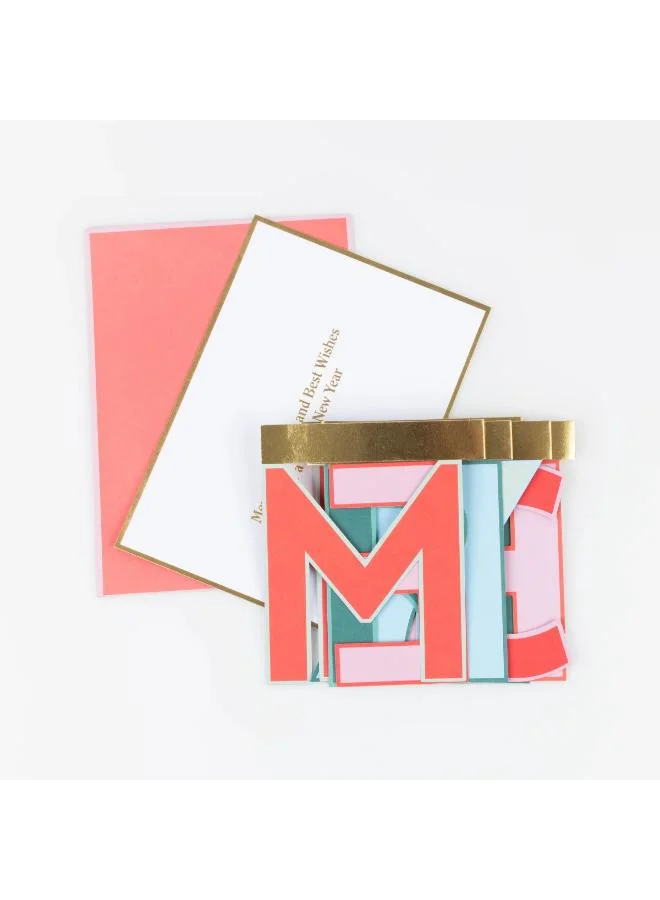 Meri Meri  Merry Christmas Concertina Card  | Best Price UAE