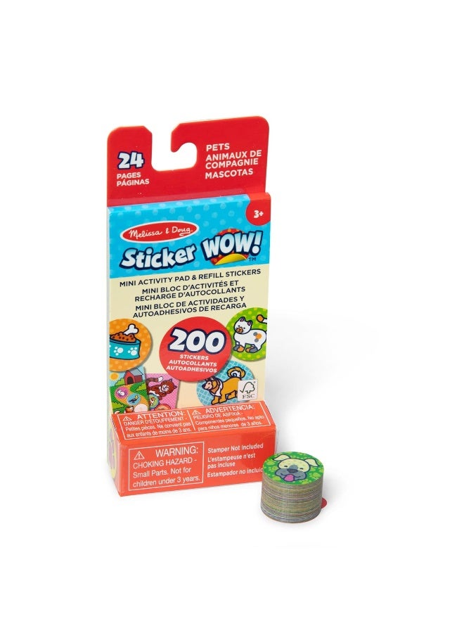 Melissa & Doug ملصقات ميليسا ودوج WOW! دفتر أنشطة مصغر للحيوانات الأليفة - Image 3