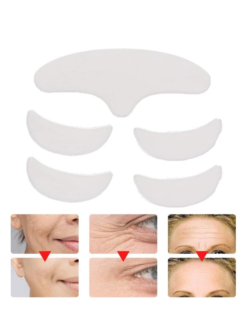 5Pcs Anti Wrinkle Silicone Patch, Reusable Smoothing Reducing Wrinkle Forehead Eye Chin Face Anti Aging Patch,for Skin Lifting Treatment Prevention Wrinkles - Image 4