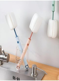 Generic SPACE SAVING BOTTLE BRUSH - Enjoy the space-saving bottle brush with small hole on the handle, which is not only practical but also looks stylish and enhances your kitchen! (2 Pack) 