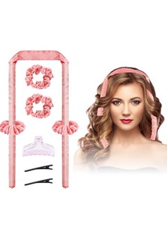 KASTWAVE Heatless Hair Curler, Curling Headband with Segmented Design Without Heating Wire, Overnight Curling Iron Does Not Disturb Sleep, Silk Curling Ribbon with Rubber Band and Clip  - Image 1