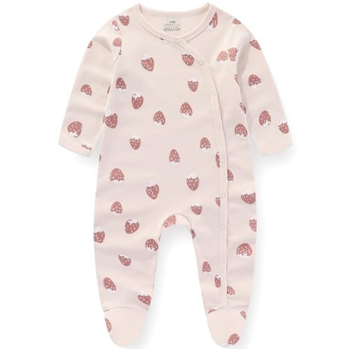 MAMIMAKA Baby Boys Girls Footies OnePiece Romper LongSleeve Jumsuit Cotton Newborn Clothes Set 3Pack 69 Months - Image 3