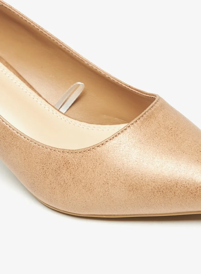 Celeste Women's Slip-On Pumps with Kitten Heels