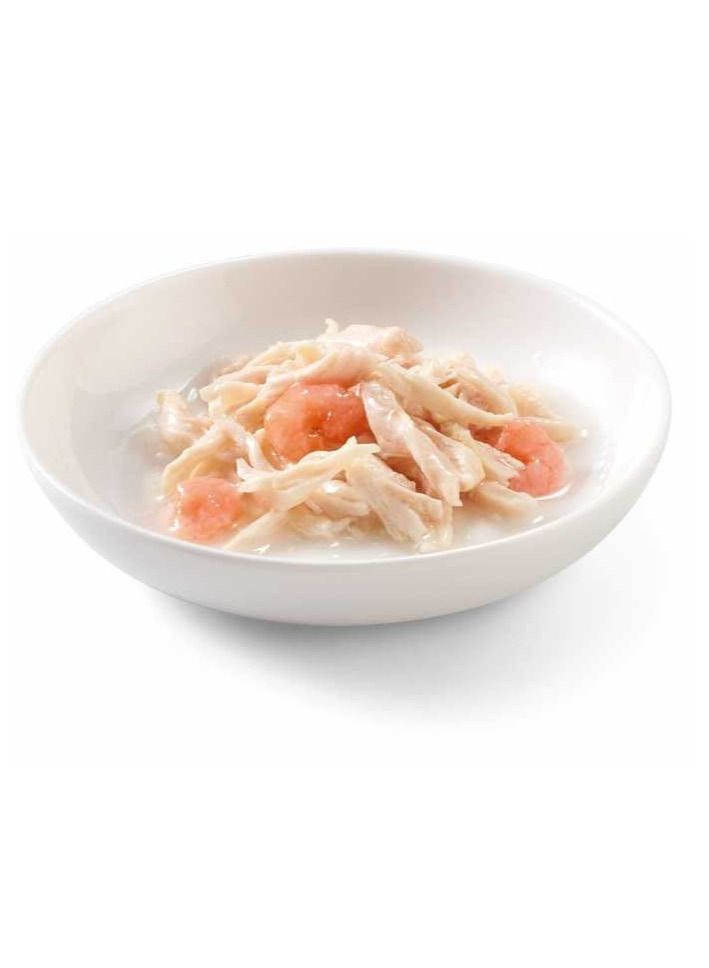 Schesir Cat Can Broth-Wet Food Chicken With Shrimps 70g 1Pc  - Image 2