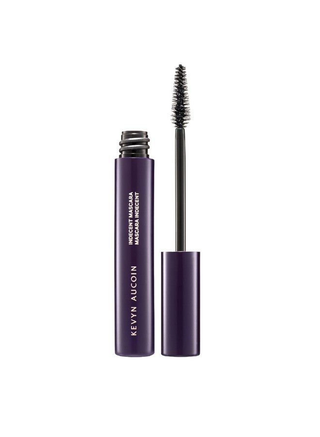Kevyn Aucoin Indecent Mascara Black: Thin Cone Shaped Brush. Creamy Lash Condition Formula. Dramatic And Natural Look. Long Wear. Clump & Flake Free. Pro Makeup Artist Go To For Defined Fuller Lashes - Image 1