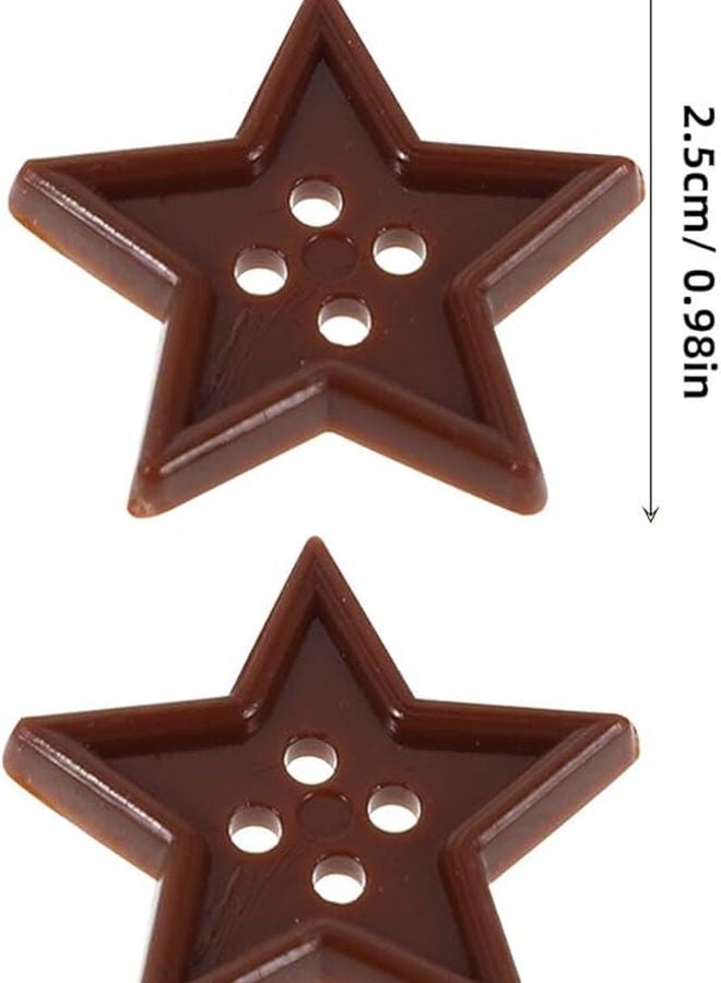 180pcs Colorful Star Plastic Sewing Buttons Smooth Finish for DIY Crafts Clothing Art Projects Home Decor - Image 3