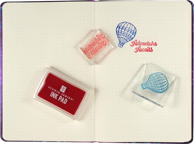 Peter Pauper Press Dot Journaling Clear Stamp Set (60 Individual Stamps) - Image 2