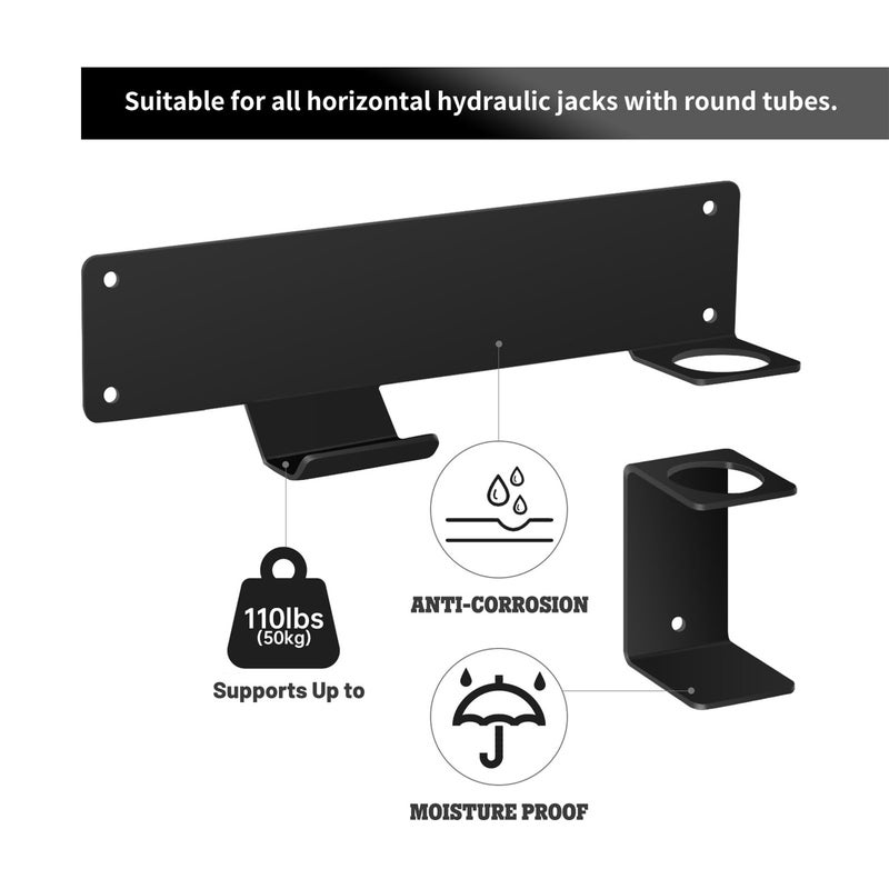 Garage Jack Bracket, Car Hydraulic Handcart Jack Organizer, Garage Wall Mounted Storage Rack, Tower Racing Trailer Accessory Tool - Image 4