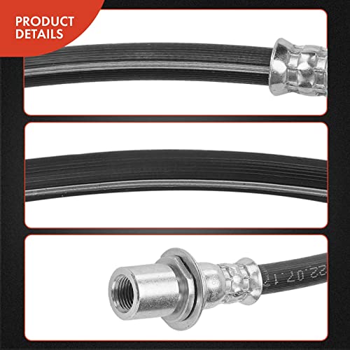 A-Premium Rear Driver or Passenger Side Brake Hydraulic Hose Compatible with Select Lexus Models - LS400 1995-2000, LS430 2001-2006 - Replace# 9094702903, 9094702811 - Image 5