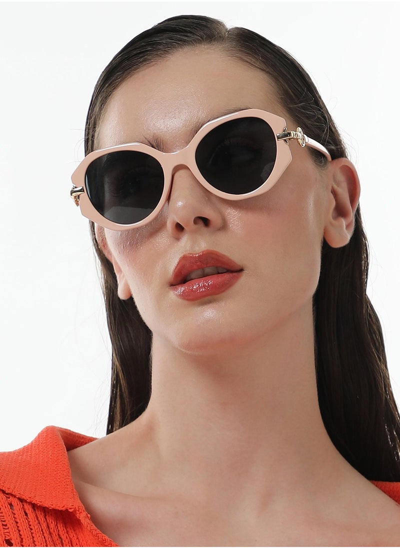 Haute Sauce - The Orb Round Sunglasses - Rose Pink - Image 1