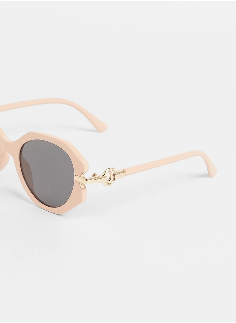 صوص هاوت The Orb Round Sunglasses - Rose Pink