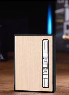 Cigarette Case/Box 2-in-1 with Lighter S Refillable