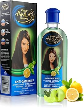 Dabur زيت شعر دابر أملاء المضاد للقشرة 200 مل يقلل من القشرة غني بالليمون وإكليل الجبل يجعل الشعر قويًا وجميلًا - Image 1
