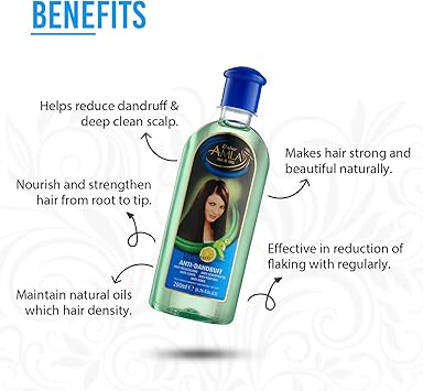 Dabur زيت شعر دابر أملاء المضاد للقشرة 200 مل يقلل من القشرة غني بالليمون وإكليل الجبل يجعل الشعر قويًا وجميلًا - Image 3