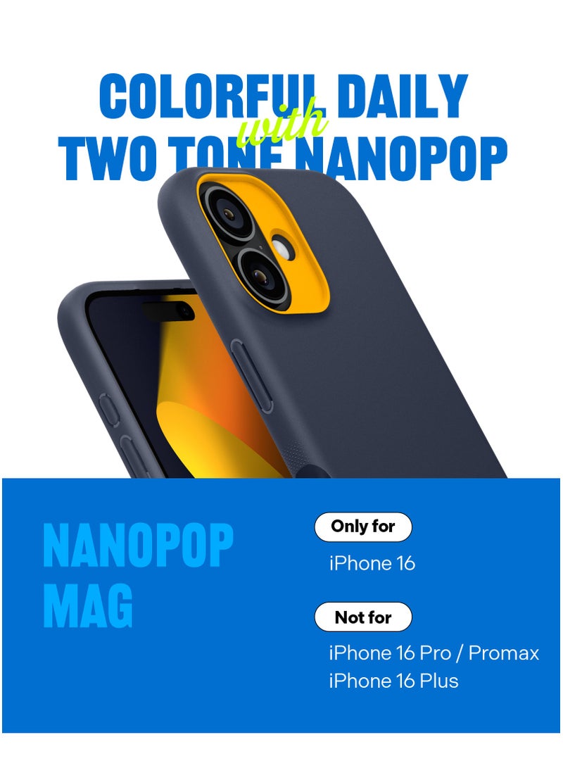 Caseology غطاء حماية مغناطيسي نانو بوب ماج لجهاز آيفون 16 - لون توت أزرق - Image 2