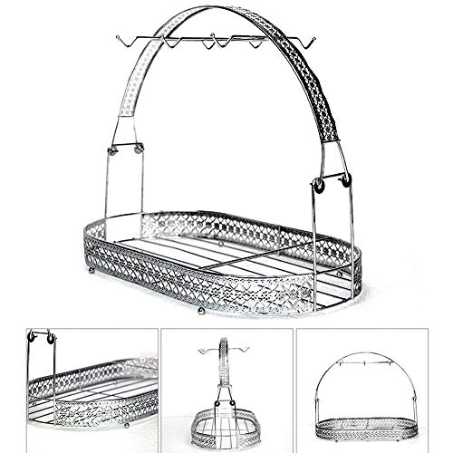 Piscepio Mug Holder Coffee Cup Holder Stand Dishes Organizer Wrought Iron Mug Drainer Storage Drying Rack for Counter Cabinet Table Kitchen Restaurant Office (Silver A) - Image 2