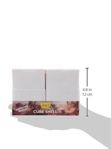 أركان تينمن Dragon Shield Cube Shell Shell Ashen White - 8 وحدات - تخزين بطاقة OCG متينة ومتينة TCG - مربع سطح بطاقة - متوافق مع Pokemon Yugioh Commander و MTG Magic: The Gathering Cards - Image 3