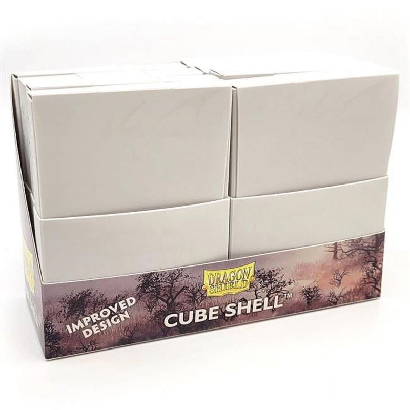 أركان تينمن Dragon Shield Cube Shell Shell Ashen White - 8 وحدات - تخزين بطاقة OCG متينة ومتينة TCG - مربع سطح بطاقة - متوافق مع Pokemon Yugioh Commander و MTG Magic: The Gathering Cards - Image 1