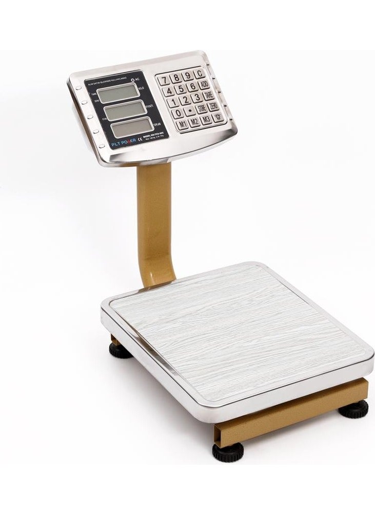 Plt Power 100KG/5GR Electronic Folding Neck Calculating Rechargeable Scale  - Image 1