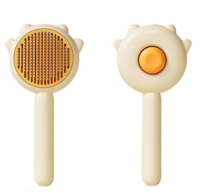 CARTIFY Self-Cleaning 2-in-1 Dog Grooming Brush & Slicker Comb, Hair Removal, Pet Massage Tool, Gentle Brush for Detangling, Best for Dogs and Cats - Image 1