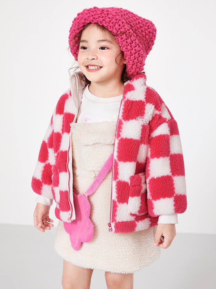 بالابالا جاكيت بصوف شيربا وطبعات للبنات - Image 4