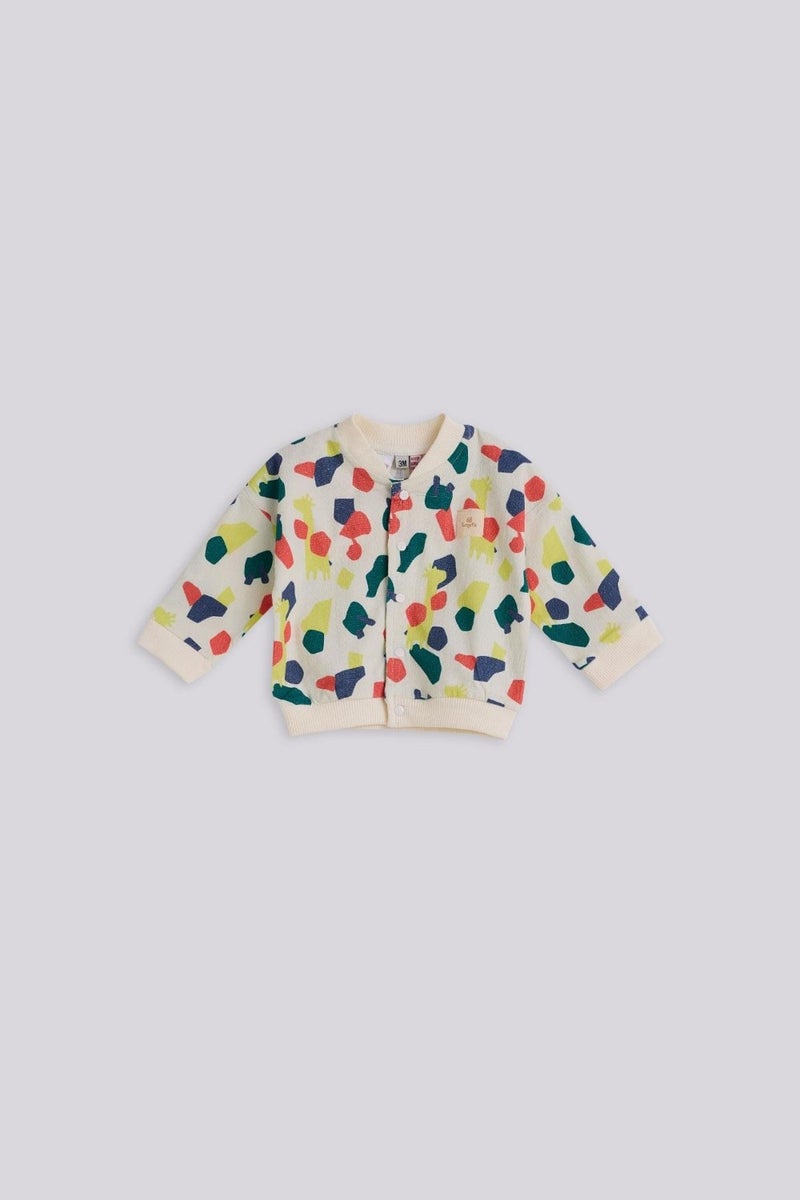 Layette Boy's Patterned Tracksuit Top - Image 1