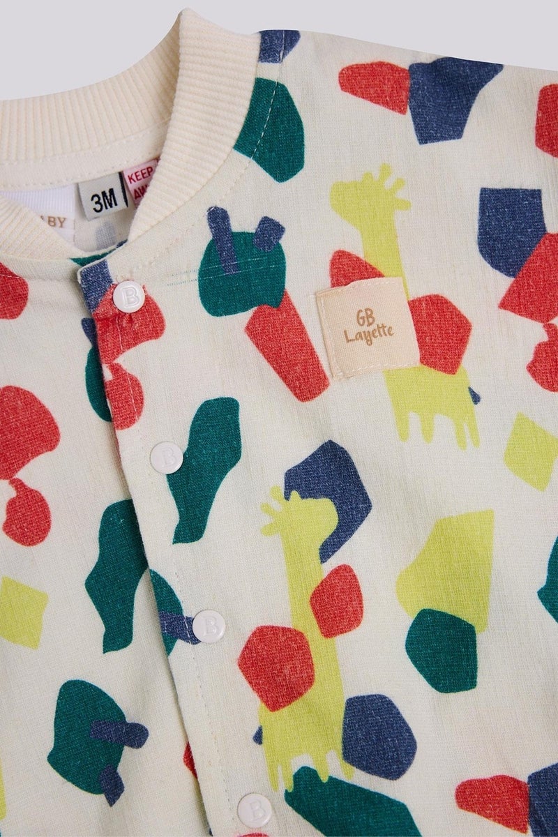 Layette Boy's Patterned Tracksuit Top - Image 3