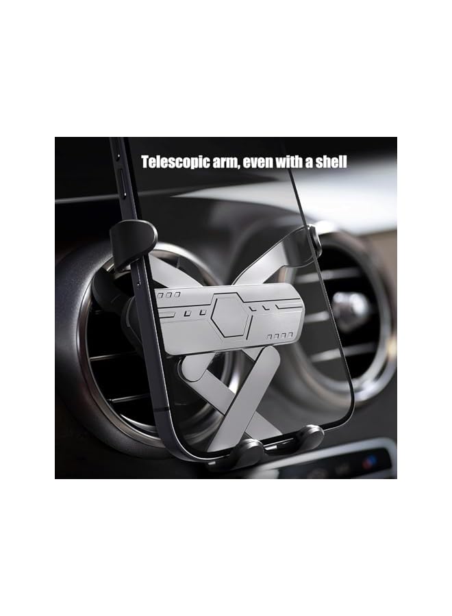 S-TOP Car Phone Mount for Air Vent, 360° Rotation Function, Retractable Base Design, No-Slip Grip Surface, Automatic Locking Mechanism, Easy to Install & Adjust, Stable Driving Accessory - Image 3