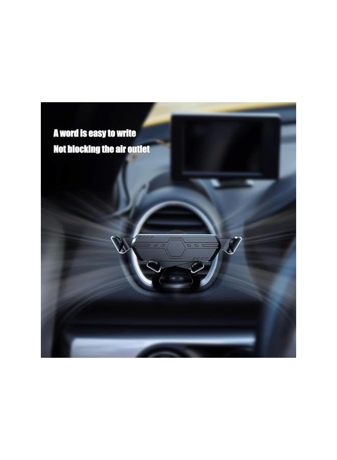 S-TOP Car Phone Mount for Air Vent, 360° Rotation Function, Retractable Base Design, No-Slip Grip Surface, Automatic Locking Mechanism, Easy to Install & Adjust, Stable Driving Accessory - Image 2