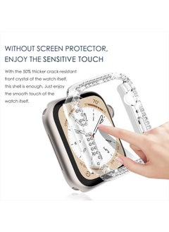 NewWays 2-Pack Bling Compatible for Apple Watch Cases 40mm SE 2022 Series 6 5 4, Protective Bumper for iWatch SE Series 4/5/6 (40mm, Rose Gold/Clear)  - Image 4