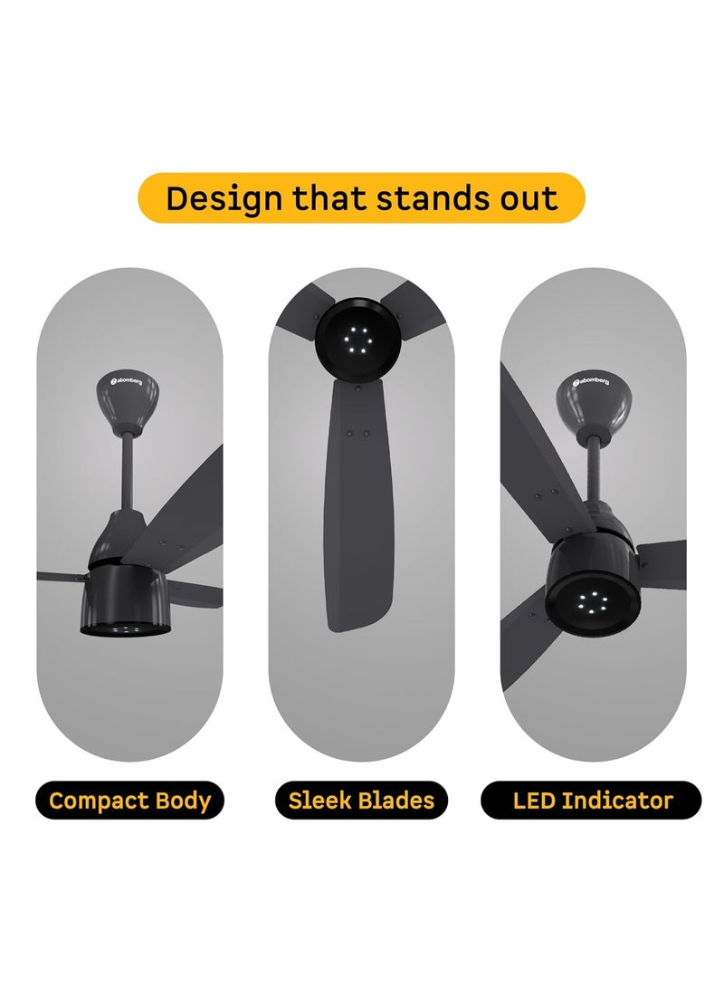 atomberg Renesa Enzel 900mm Newly Launched BLDC Ceiling Fan with Remote | BEE 5 star | High Air Delivery | LED Speed Indicator | Low Noise | Sleek Design | Power Saving | 3 Year Warranty - Image 4