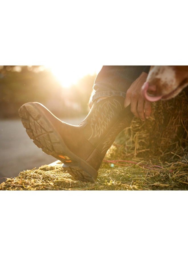 ARIAT أحذية العمل للرجال Groundbreaker ذات مقدمة مربعة واسعة، بني، 44.5 EU - Image 3