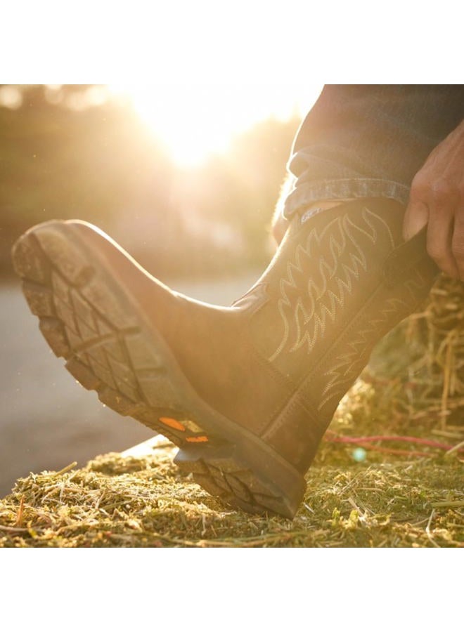 ARIAT أحذية العمل للرجال Groundbreaker ذات مقدمة مربعة واسعة، بني، 44.5 EU - Image 2
