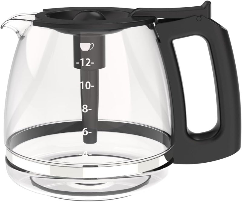 CUPALL Coffee Machine Glass Carafe, 12-Cup Replacement Coffee Pot, Compatible with KitchenAid KCM1209 KCM1208, Cuisinart DCC 1220BKS, Capresso SG300, Gourmia GCM3260, Krups Essential, Wamife Mueller - Image 1