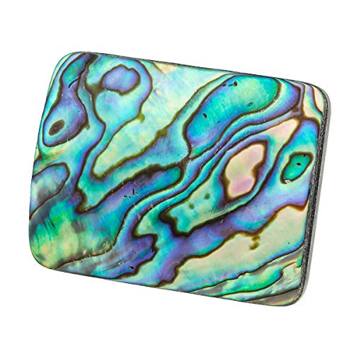 mookaitedecor Set of 4 Abalone Shell Cabinet Knobs with Screws, Rectangle Stone Pulls Handle for Dresser Drawer Cupboard Furniture Decorative - Image 4