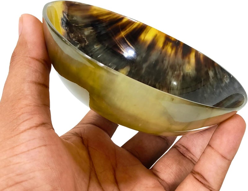 AYZCORP Gift for Dad from DaughterSon Shaving BowlEngrave Good Things Happen To Those Who Groom Shaving Cup for Men Real Horn Shave Bowl Lathering Up Shaving Soap Cup Horn Bowl for DadBrotherBoyfriend  - Image 4