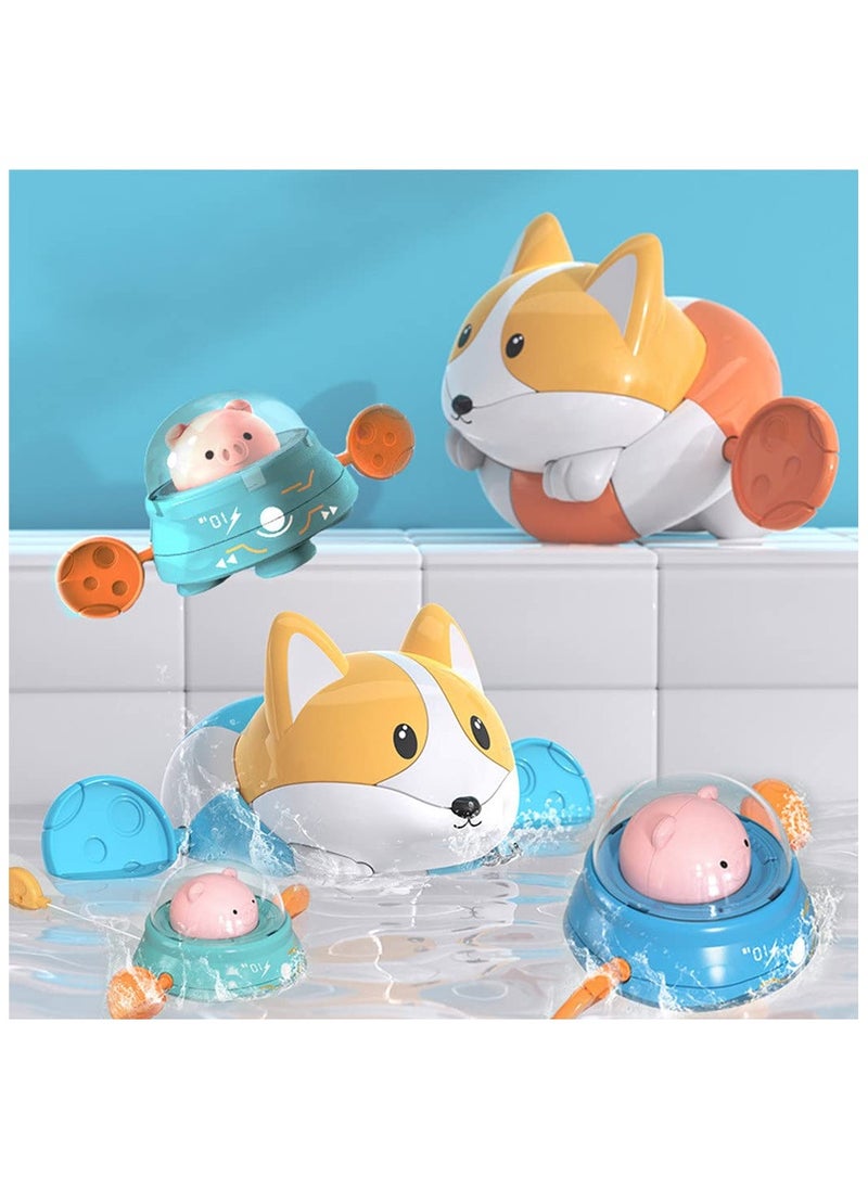Generic - Bath Toy Swimming Rabbit Wind Up Water Floating Toys Bathtub Water Spray Toys For Kids Children Boys Girls Toddlers - Image 1