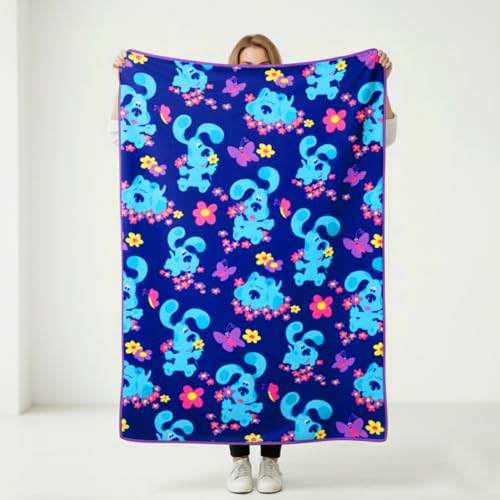 Silver Buffalo Blues Clues Flowers and Butterflies 45 x 60 Fleece Throw Soft and Cozy Blanket 180 GSM - Image 3