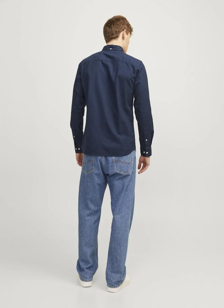 JACK & JONES Jprblubrook Oxford Long Sleeve Shirt