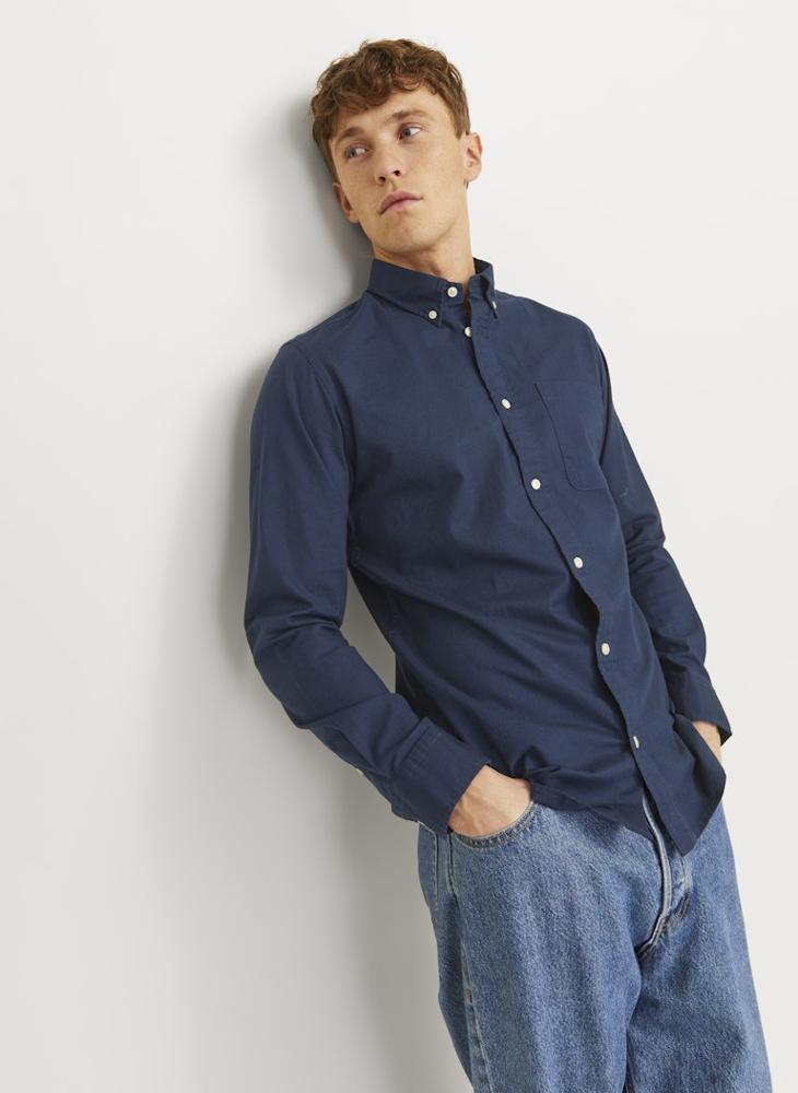 JACK & JONES Jprblubrook Oxford Long Sleeve Shirt  - Image 3