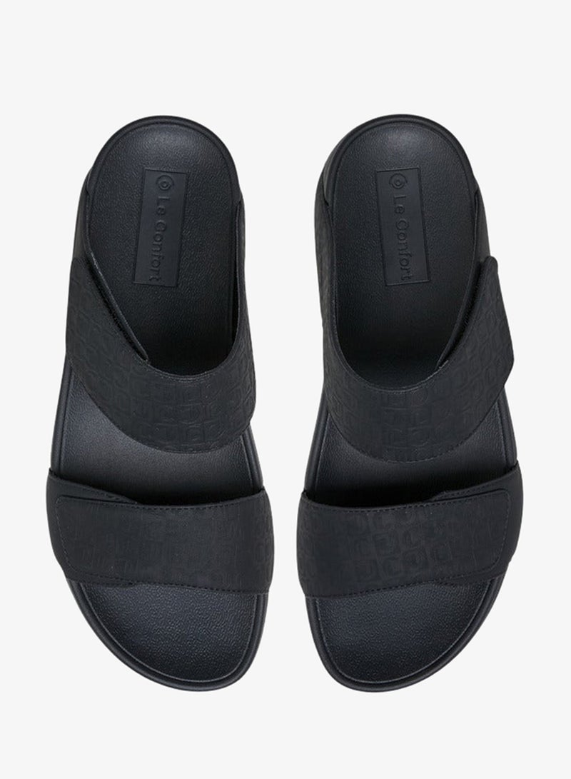 Le Confort Men Logo Embossed Slip-On Comfort Sandals - Image 2