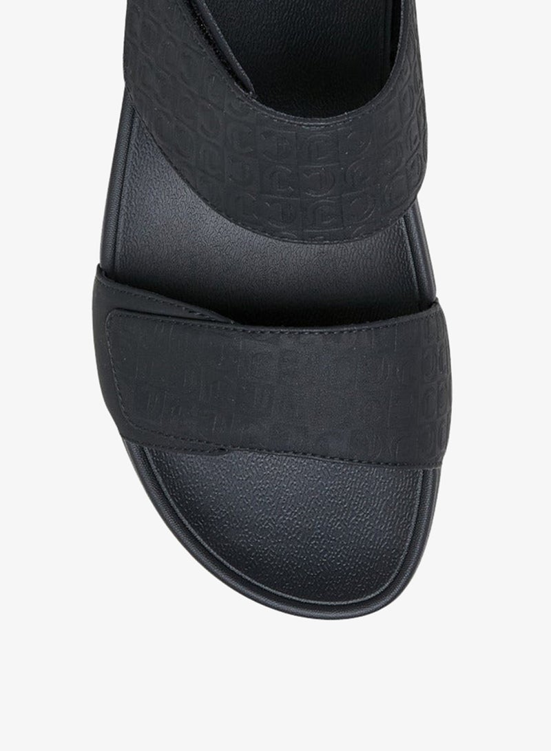 Le Confort Men Logo Embossed Slip-On Comfort Sandals - Image 3